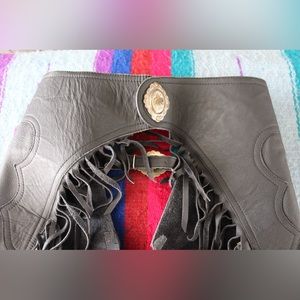 Hobby Horse Black Leather Chaps 🤠